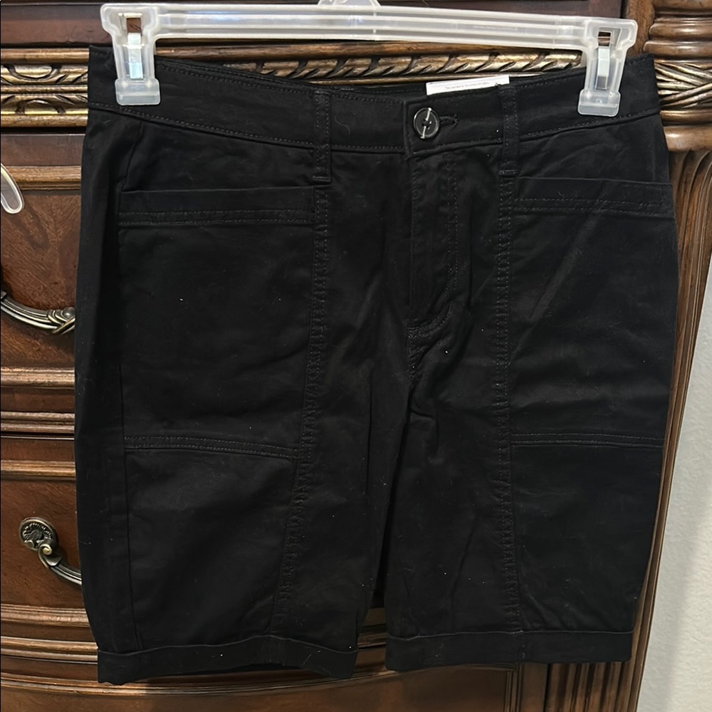 croft & barrow Black Cargo Shorts — Utility Style